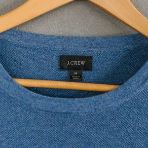 J. Crew Cotton Piqué-Stitch Crewneck Sweater